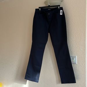 Old Navy denim pants, original boot cut khaki size 12 color blue